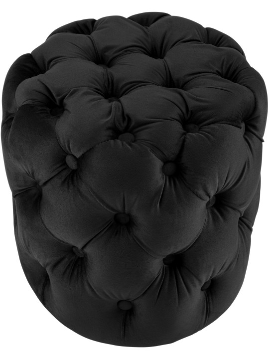 Taburet Drancy Velvet M, sort Taburet Drancy Velvet M, sort