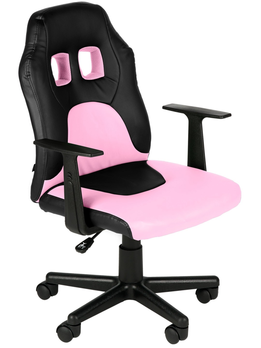 Børnekontorstol Sjov, sort/pink