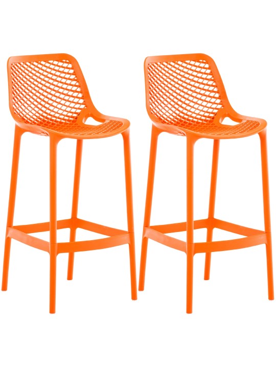 Sæt med 2 barstole Air, orange Sæt med 2 barstole Air, orange
