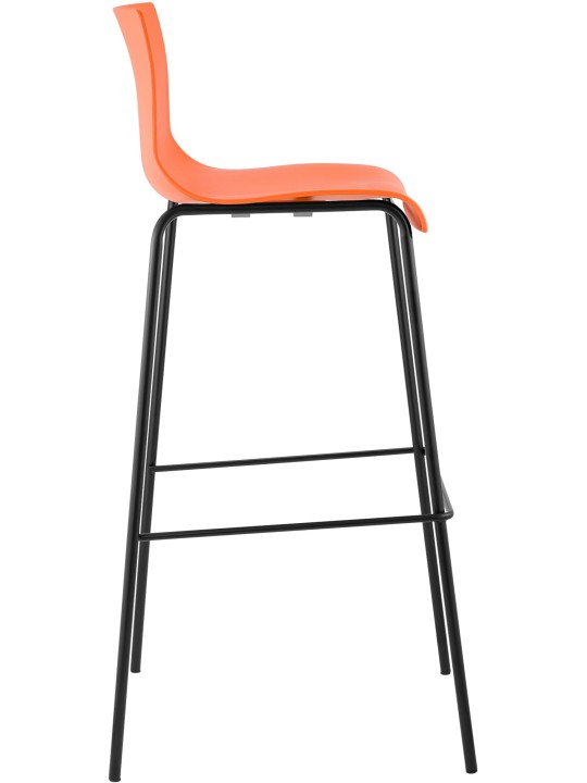 Sæt med 2 barstole Hoover plast 4-fods stel, orange Sæt med 2 barstole Hoover plast 4-fods stel, orange