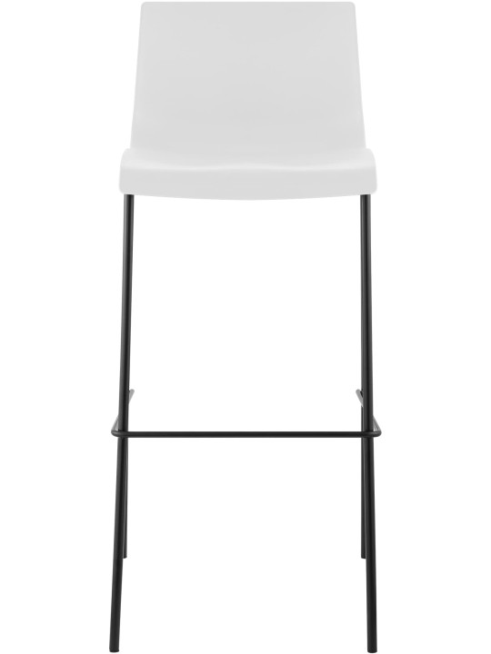 Sæt med 2 barstole Hoover plast 4-fods stel, hvid Sæt med 2 barstole Hoover plast 4-fods stel, hvid