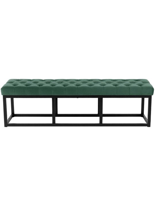 Bænk Polson fløjl 150 cm, grøn Bænk Polson fløjl 150 cm, grøn