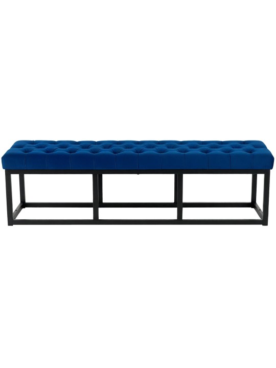 Bænk Polson fløjl 150 cm, blå Bænk Polson fløjl 150 cm, blå
