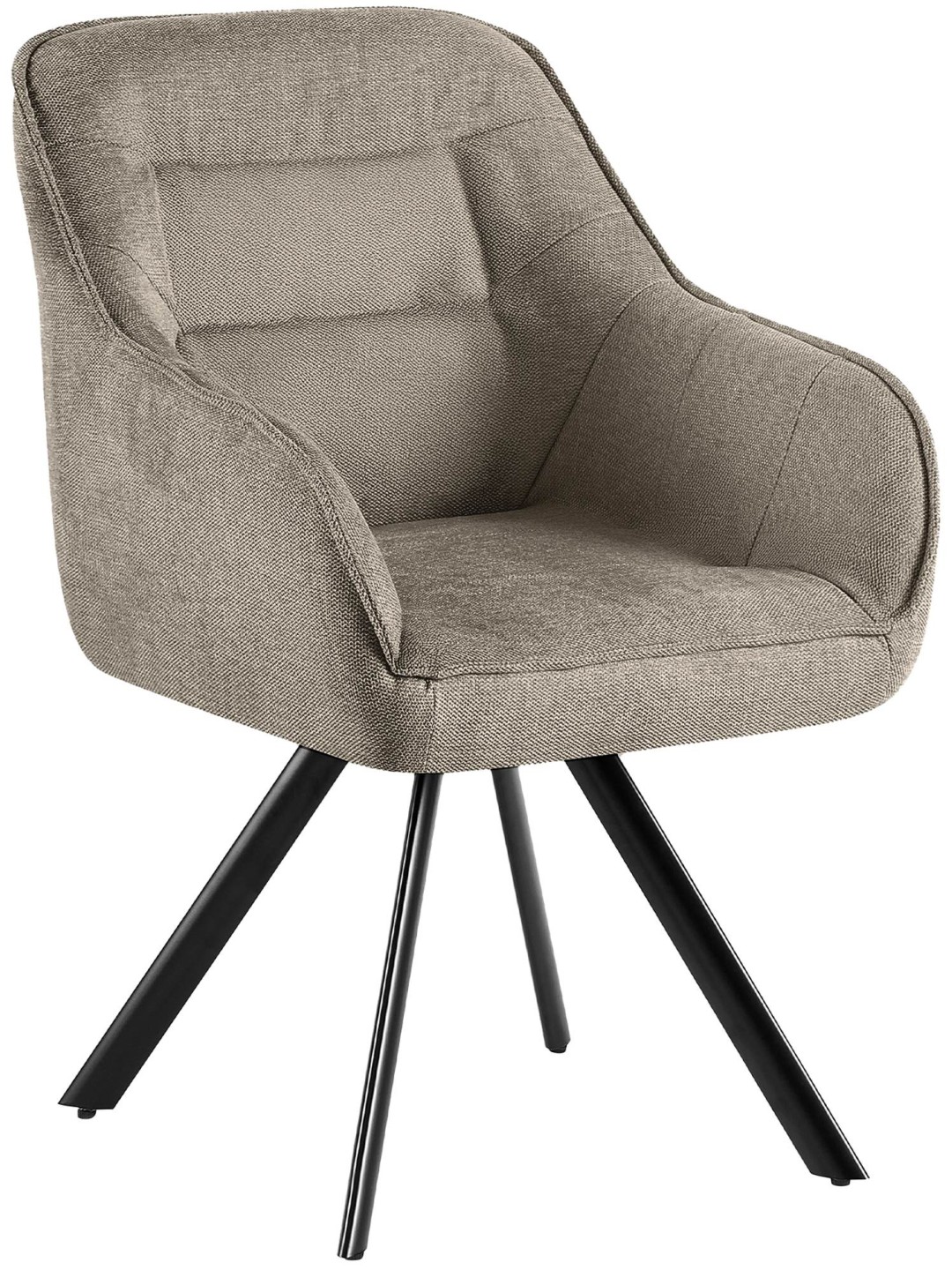 Stol Pettuli stof, taupe