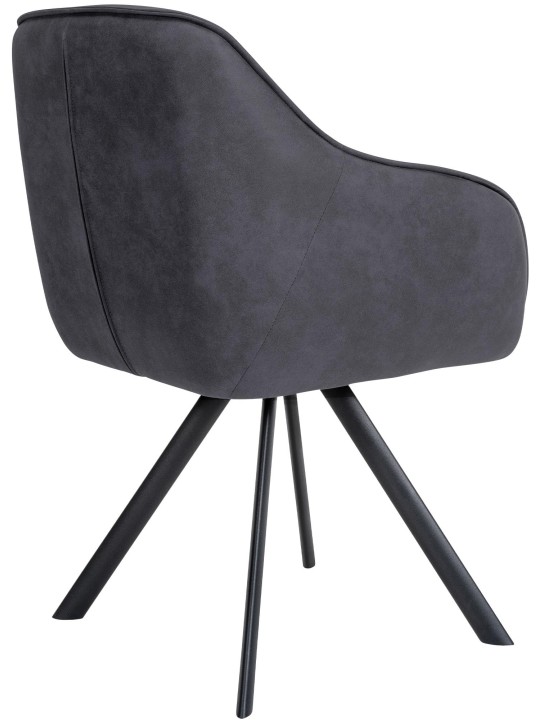 Stol Russel Vintage, sort