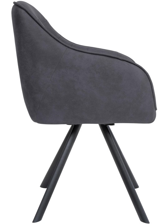 Stol Russel Vintage, sort