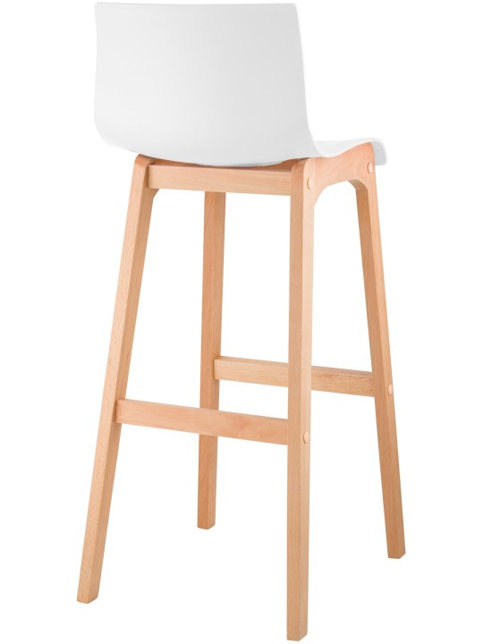 Barstol Hoover Natura 4-fods stel, hvid