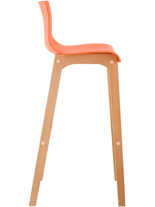 Barstol Hoover Natura 4-fods stel, orange Barstol Hoover Natura 4-fods stel, orange