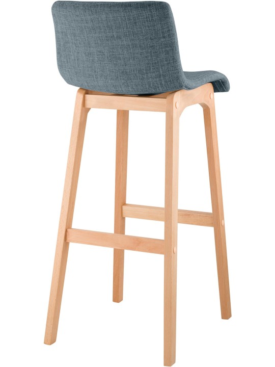Sæt med 2 barstole Hoover stof Natura, blå
