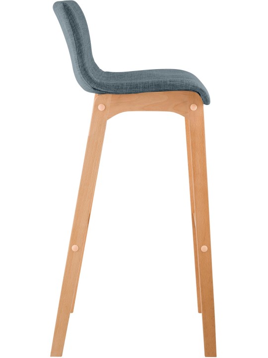Sæt med 2 barstole Hoover stof Natura, blå