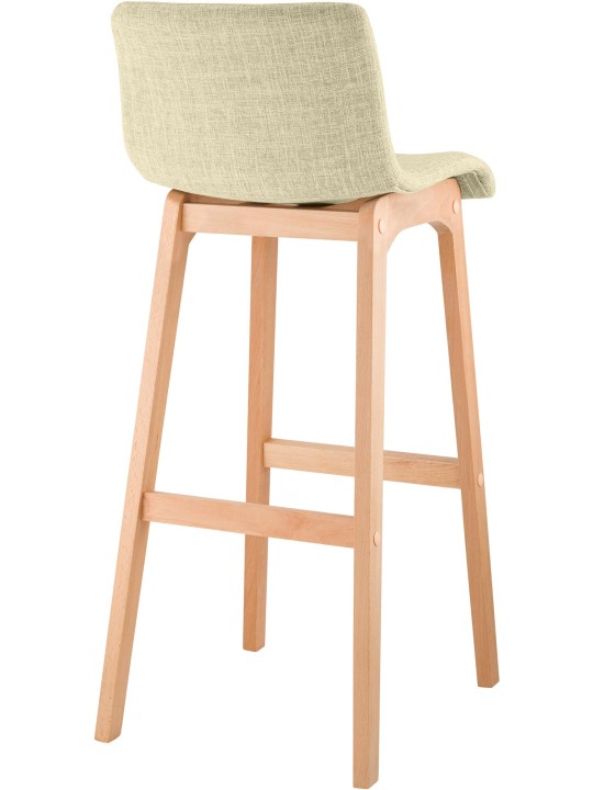 Sæt med 2 barstole Hoover stof Natura, creme